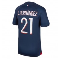 Moški Nogometni dresi Paris Saint-Germain Lucas Hernandez #21 Domači 2023-24 Kratek Rokav